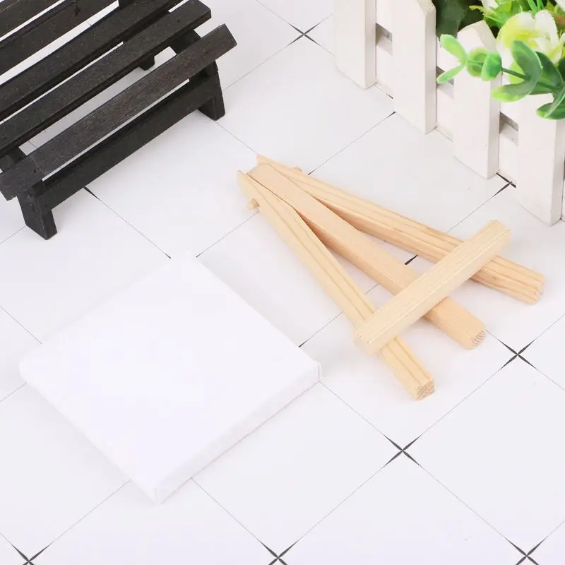 

New Natural Wood Mini Easel Frame Tripod Display Meeting Wedding Table Number Name Card Stand Display Holder Children Painting