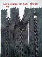 100 pcslot cheap stocked ykk zipper black nylon coil close end for pocket trousers bag clothing zippers replacement wholesale
