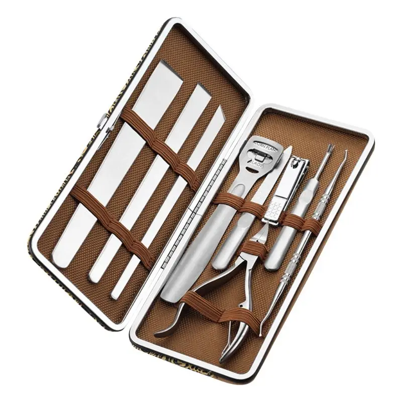 

Pedicure Set Stainless Steel Foot Care Tools Set Dead Skin Remover Feet Skin Cutter Cuticle Toe Nail Clipper Pedicure Kn