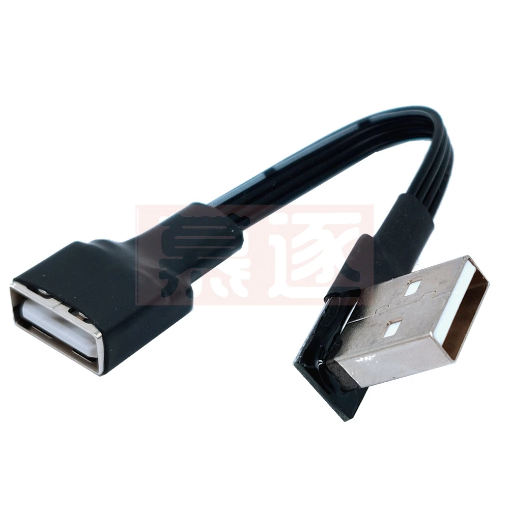 5 см 10 USB 2 0 A штырь гнездо 90 угловой Удлинительный адаптер кабель USB2.0