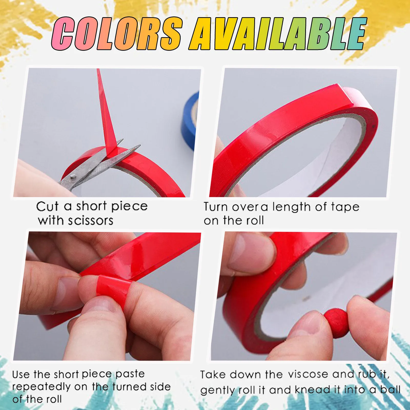 Липкая шариковая лента карамельных цветов игрушка для снятия стресса клейкая