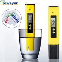 towayer ph meter digital lcd pen of tester accuracy 0 01 suitable for aquarium swimming pool water wine automatic calibration