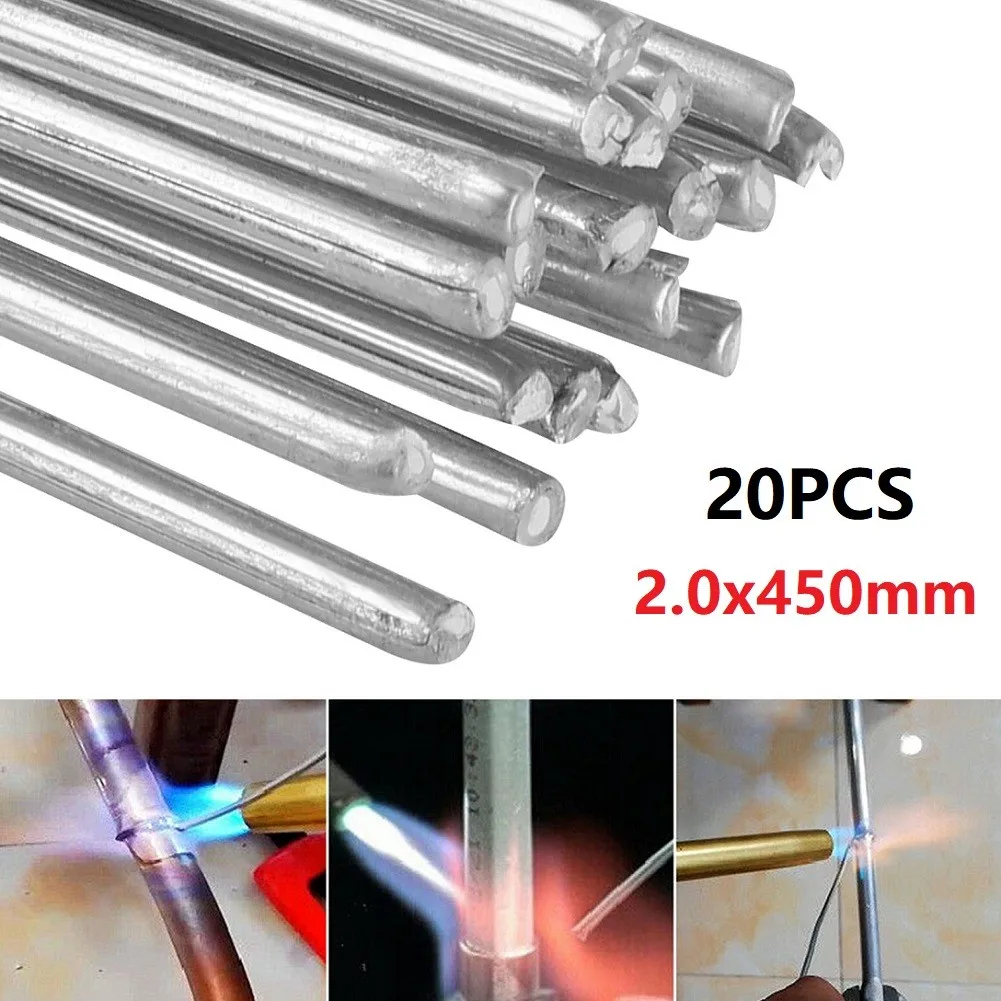

2*450mm Welding Rod 20pcs Aluminium Good Welding Effect Low Temperature