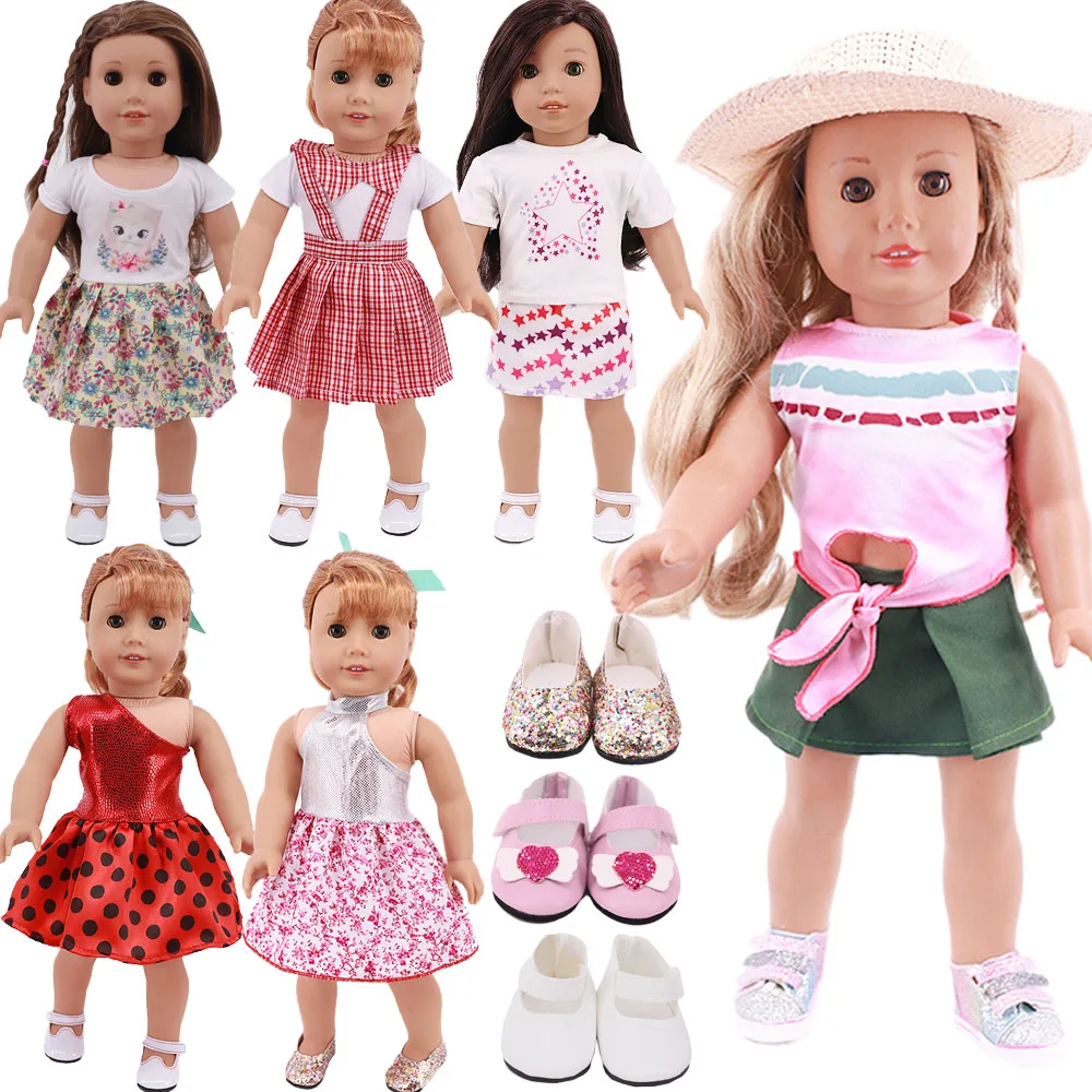 

Doll Clothes Banquet Princess Dress For American 18Inch Girls Doll Generation Accessories 43Cm Baby Reborn Clothes,Kid Best Gift