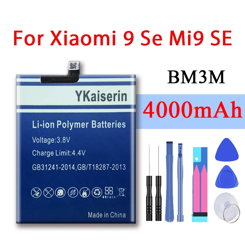 Аккумулятор для телефона Xiao Mi BM3M Xiaomi 9 Se Mi9 SE 9SE 4000 мАч высококачественные сменные