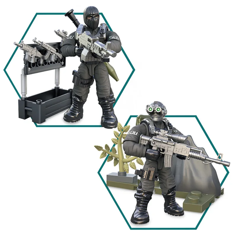 Конструктор call of military duty mini SWAT soliders фигурки армейского оружия наборы моделей