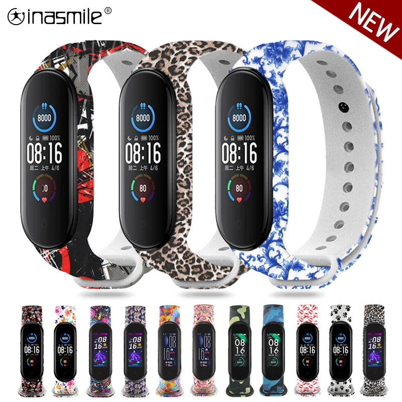 

Ремешок для часов xiaomi Mi band 6, 5, 4, 3, силиконовый