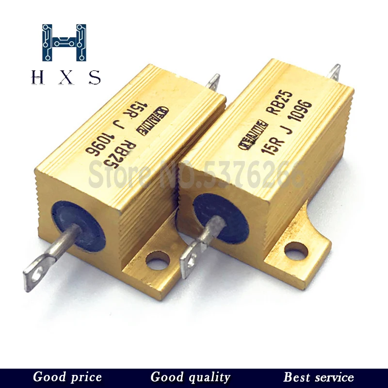 1pcs-gold-aluminum-shell-resistance-rb25-25w-15r-15-Ω-5-metal-high-power-heat-dissipation-resistance-brake