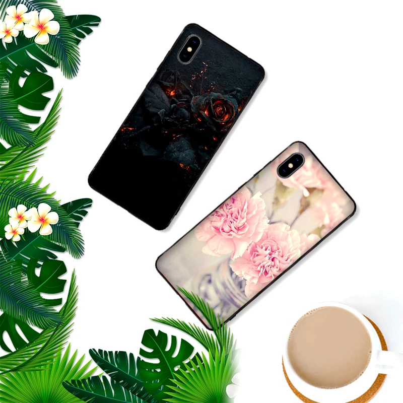 rose lily Phone Case For Xiaomi Mi6 8 Lite SE MAX 3 9E 5X 6X F1 A1 A2 6 Soft Silicone Cases Cover | Мобильные телефоны и
