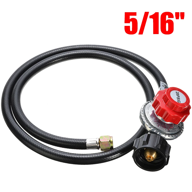 20PSI регулятор пропанового газа клапан горелка-гриль для барбекю ВОК фритюрница давление редукционный клапан с 46 ''шланг клапан инструмент