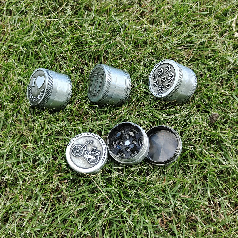 Амстердам жернов для трав цинковый сплав 30 мм 3 слоя травы точильщика Травяные