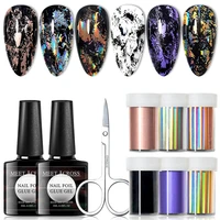 meet across nail foils polish stickers set shatteredstarry paper transfer foil wrap adhesive decal with nail foil adhesive glue