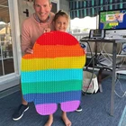 Игрушки на кончик пальца 20-85 см, радужные матовые игрушки и пузырьковая пленка, различные цвета, детские подарки