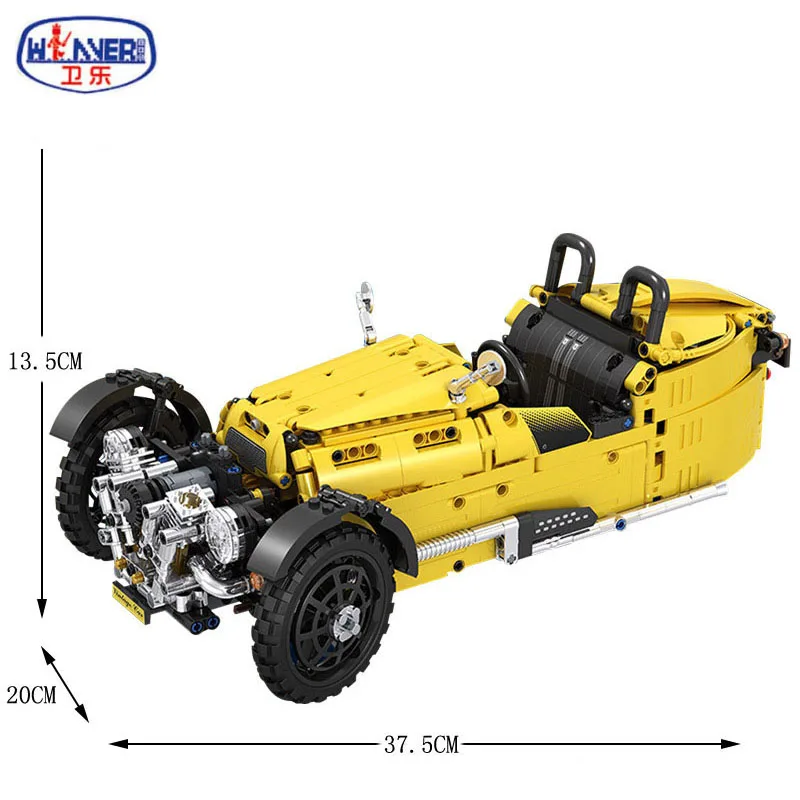 838 шт Technic/электронные блоки моделирование трехколесный симулятор автомобиля