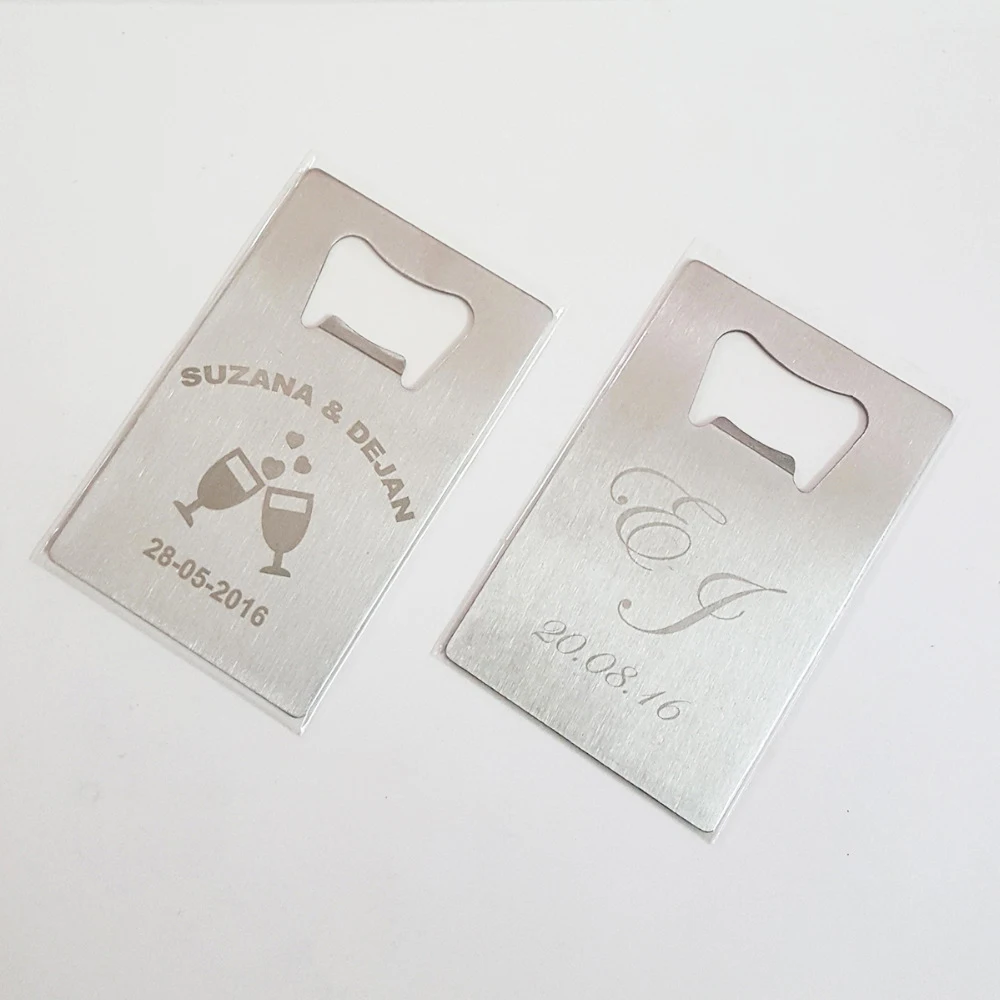 Открывалка для визиток из нержавеющей стали с гравировкой|Открывалки| |