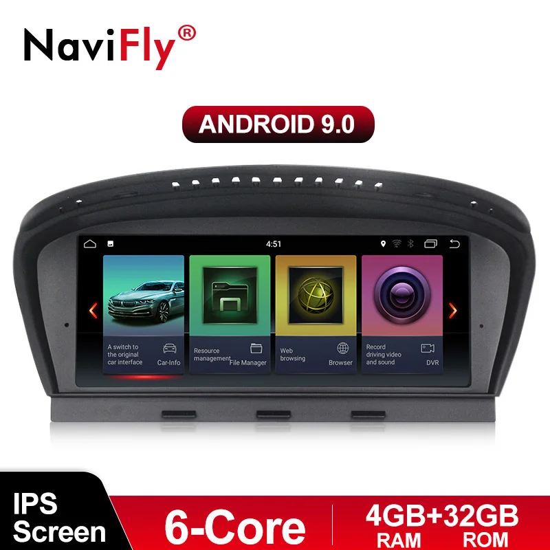 Новинка! IPS экран Android 9 0 автомобильный dvd palyer радио аудио GPS навигация для BMW 5 серии