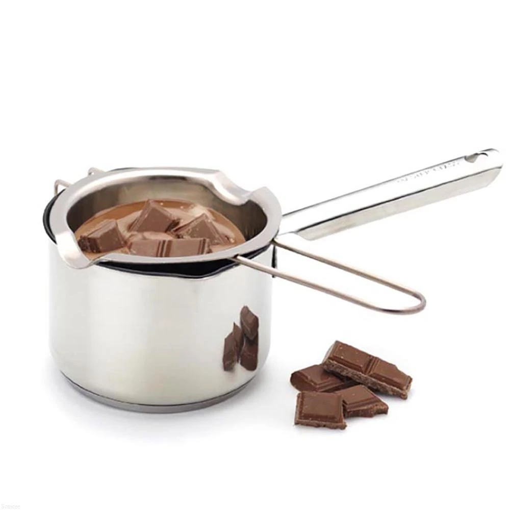 

Stainless Steel Melting Pot Double Boiler Chocolate Butter Melting Pot Fondant Milk Bowl Boiler Cheese Pan Heating Baking Tool