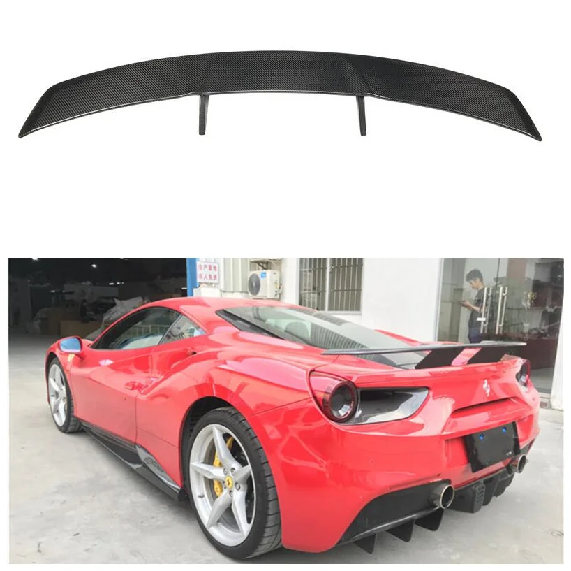 Задний спойлер из углеродного волокна для Ferrari 488 GTB Wing выступ Спойлеры