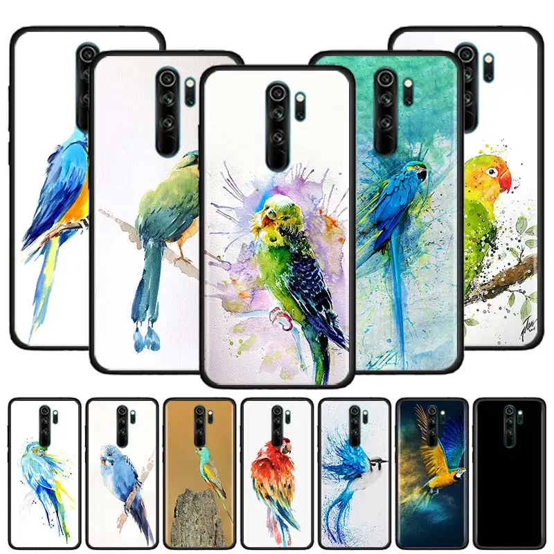 Цветной красивый чехол для Xiaomi Redmi Note 9S 8T 8 7 9 9A 9C K30 Pro 8A 7A 6 черный силиконовый