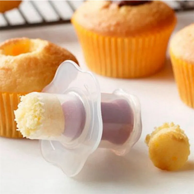 

Silicone Mold Cupcake Corer Plunger Circle Cutter Core Remover Muffin Cake Decorating Tools Baking Pastry Accessories