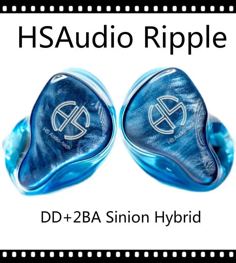 HSAudio Ripple DD + 2BA гибридные Sinion Hifi музыкальный монитор аудиофил музыкант 2Pin 0,78 мм наушники PK FLC8S Adonis NM2 +