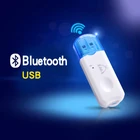Аудиоприемник, совместимый с Bluetooth, Выход AUX USB, стерео, гарнитура, беспроводной адаптер со встроенным микрофоном для TVPC и т. Д.