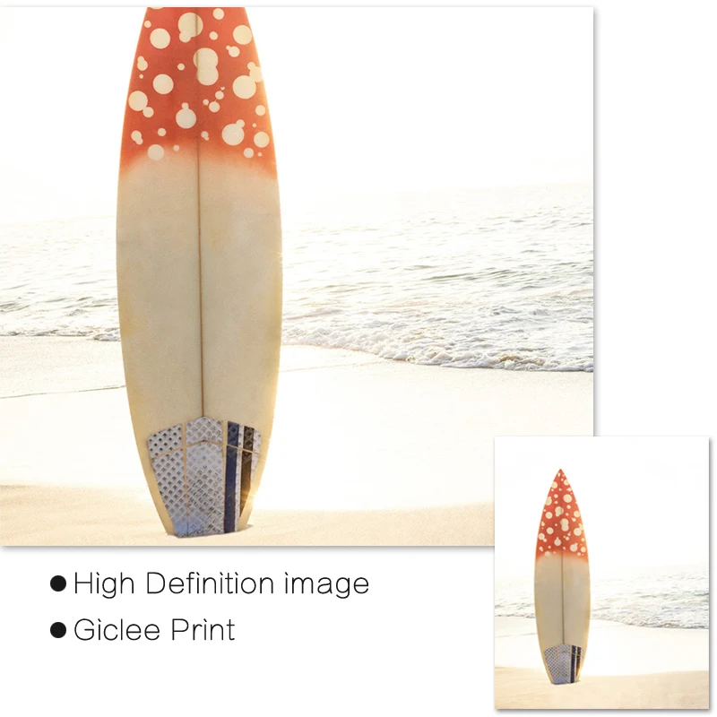 Калифорнийская пляжная Настенная картина современный принт берега бохо холст