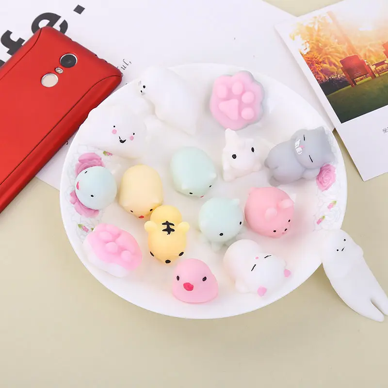 

Sets Fidget Toys Kawaii Squishy Boxed Cute Animals Squeezing Toy Vent Decompression Small Dumplings Soft Glue Children's Gift