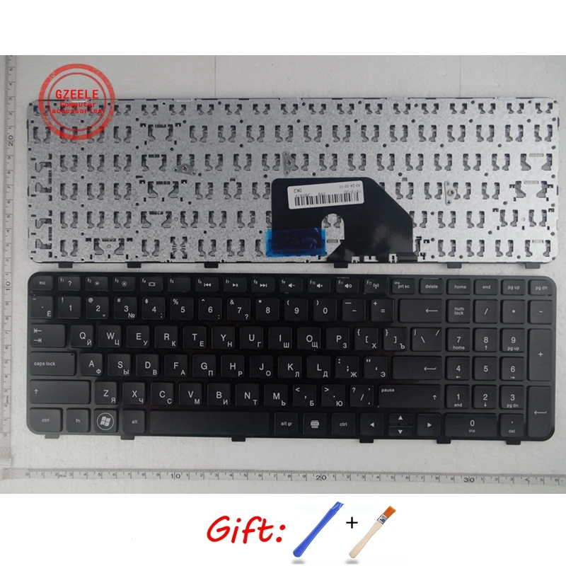 

Russian New FOR HP DV6 DV6-6000 6101TX 6151TX Pavilion DV6-6200 DV6-6b00 dv6-6c00 RU black laptop keyboard With frame