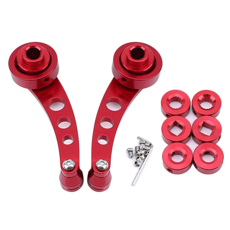 

Aluminum Alloy Universal Car Window Handle Winder Riser Replacement Winder Crank Riser Set