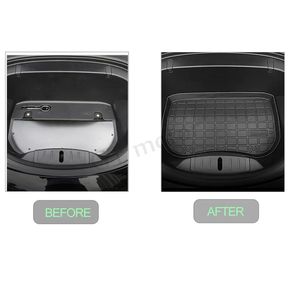 

Car Trunk Mats Customized Car Rear Trunk Storage Mat Cargo Tray Trunk Waterproof Pads Mat Compatible For Tesla Model 3