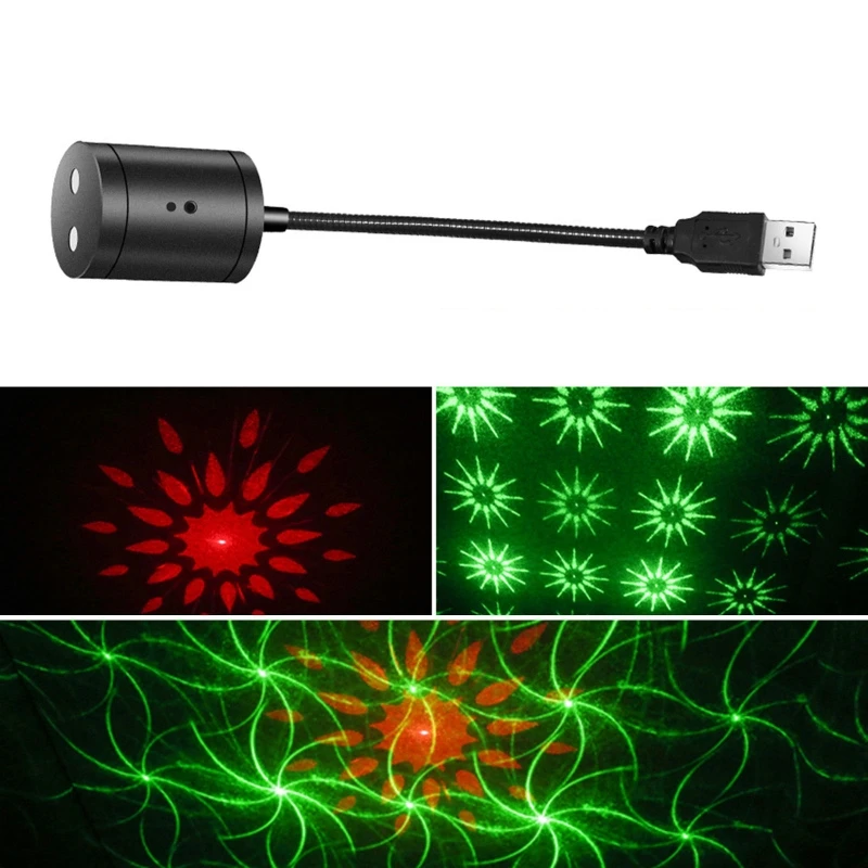 

Автомобильный Звездный светодиодный светильник на крышу, USB, потолочный светильник, декоративная Автомобильная атмосферная лампа для комн...