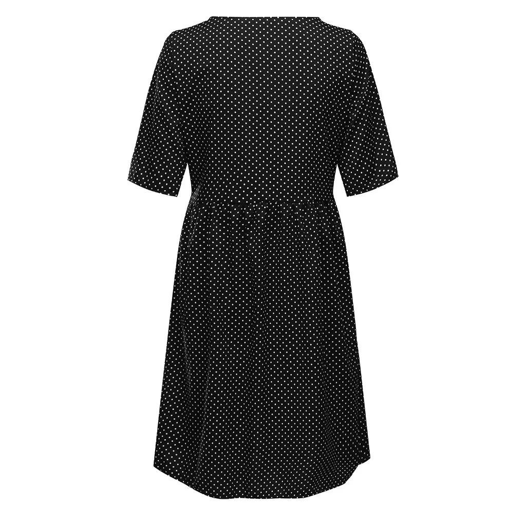 Женское однотонное летнее платье для беременных и кормящих мам модная одежда