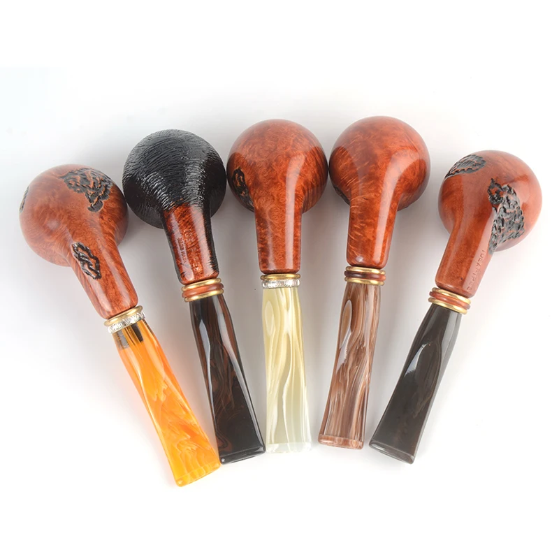 Труба для курения табака Бриар гладкая отделка 9 мм фильтр тосканская Серия # TSCAA