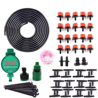 5 30m 50m garden plant water micro drip irrigation system automatic self watering timer nozzle set kits sprayer home yard tools