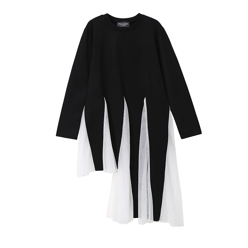 Новинка 2019 корейский стиль женское асимметричное платье хитового цвета с