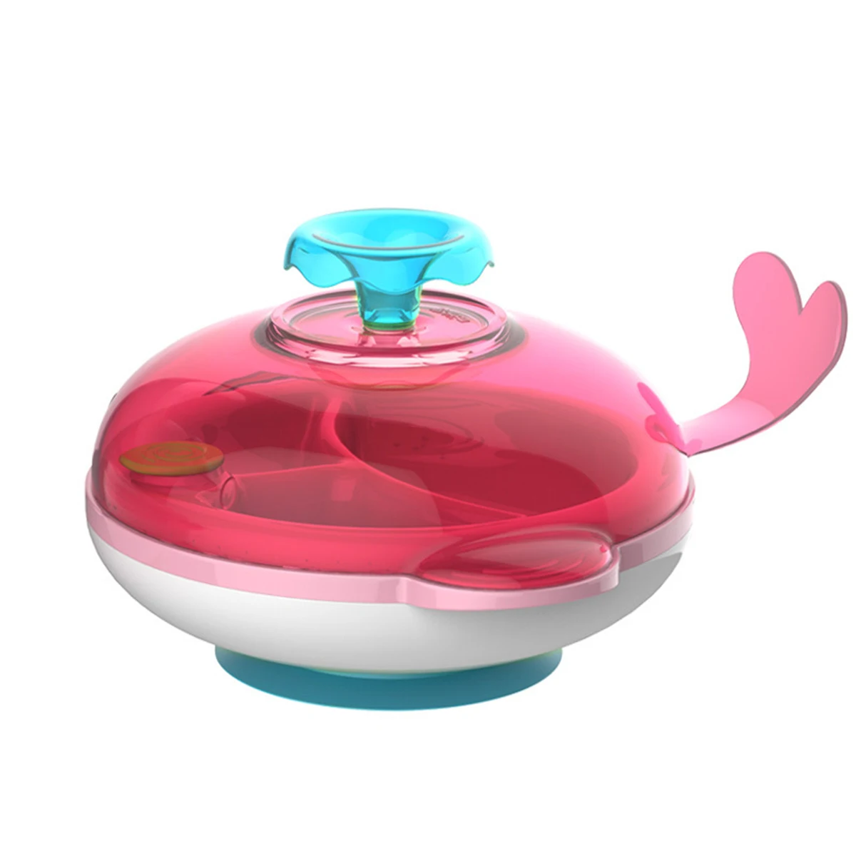 Детская термомиска для риса в форме Кита с нескользящей присоской на дне чаши