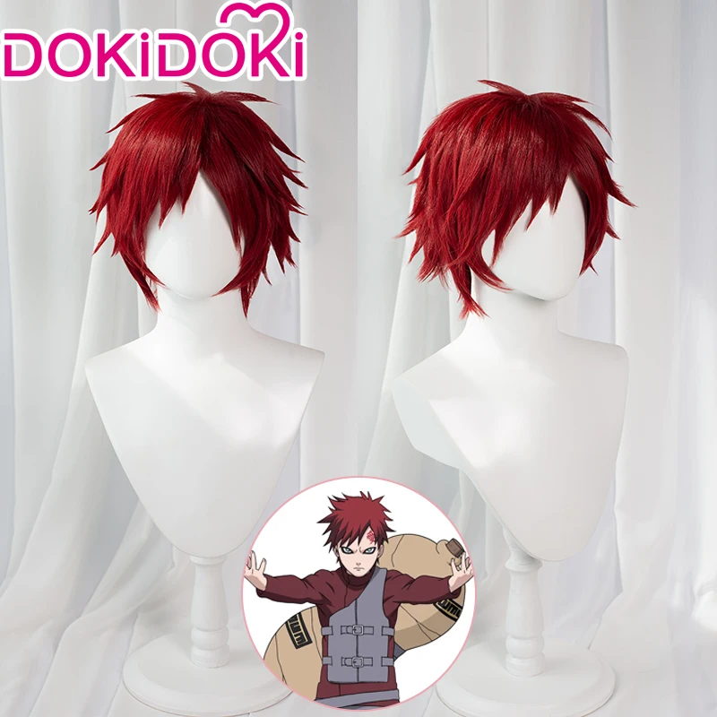 

DokiDoki Аниме Косплей Гаара парик красный парик Гаара волосы