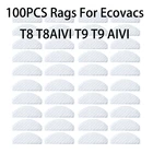 100 шт., одноразовые тряпки для робота-пылесоса Ecovacs Deebot Ozmo T8 T8 AIVI T9 T9 AIVI