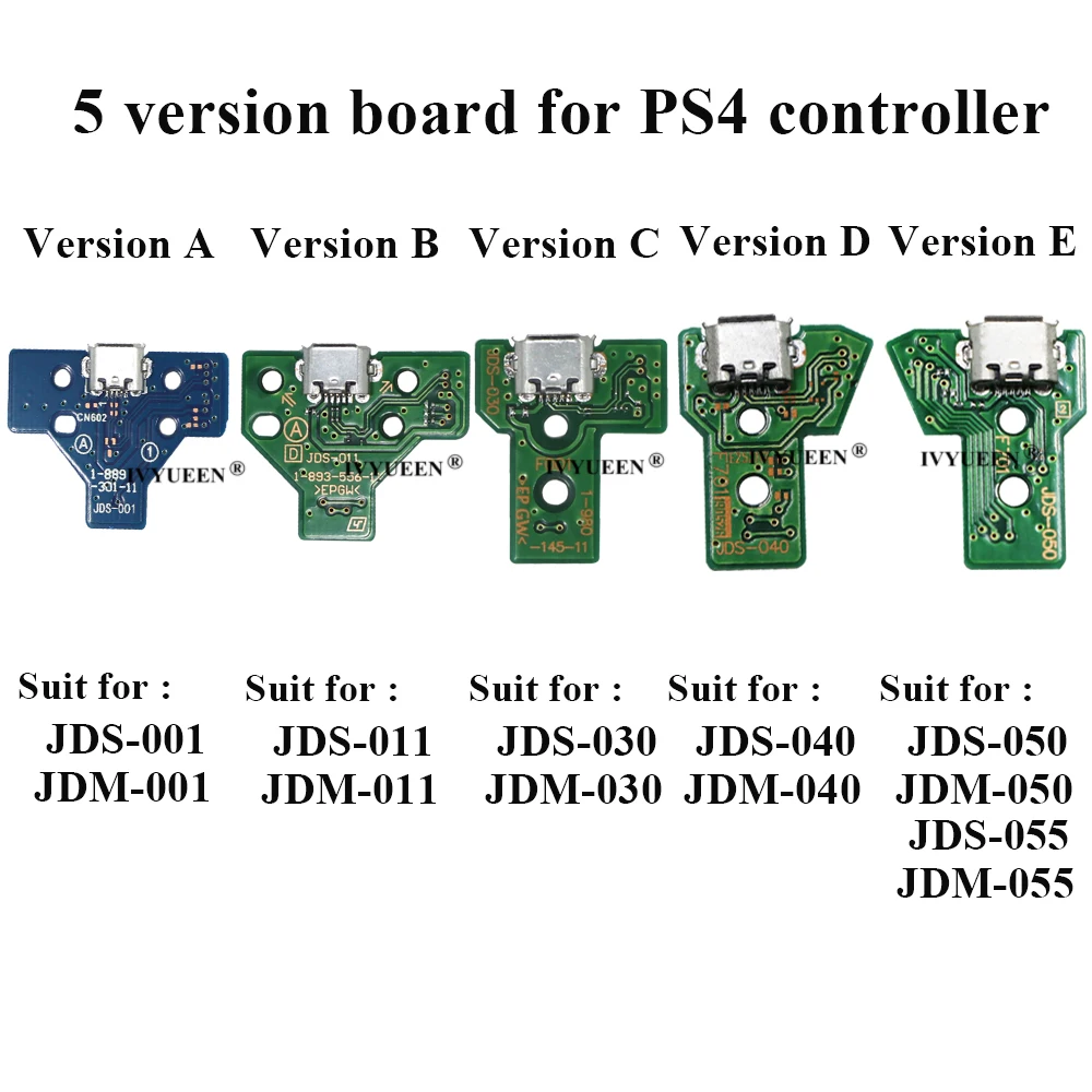 Печатная плата для зарядного устройства IVYUEEN Playstation Dualshock 4 PS4 Pro Slim Controller JDS JDM 030 040