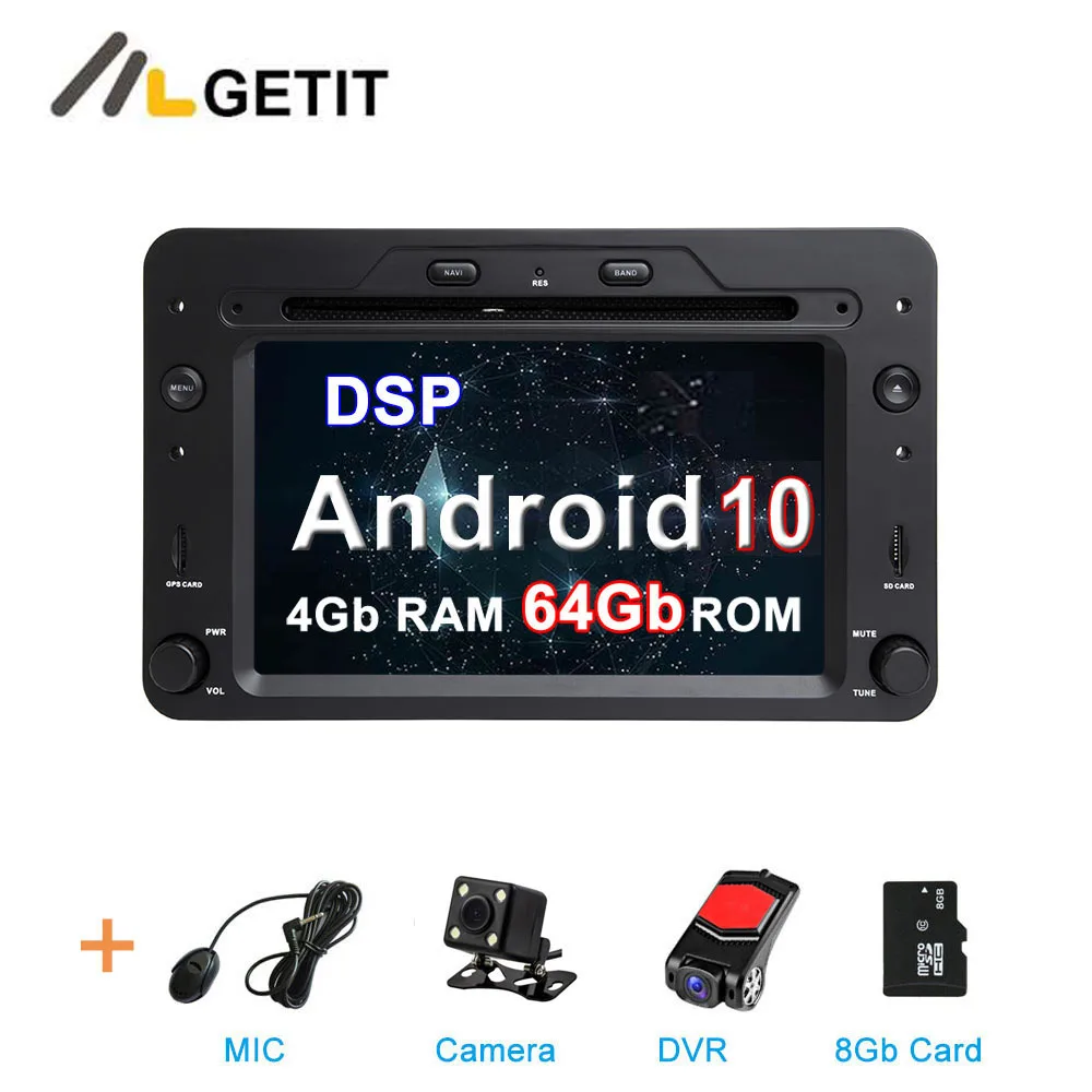 4G CAM DVR SD DSP DSP Android 10 Автомобильный dvd стерео Мультимедийный Плеер для Alfa Romeo Spider Alfa Romeo 159 Brera 159 Sportwagon с радио - Цвет: 4G CAM DVR SD DSP
