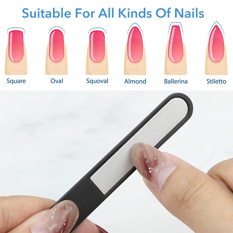 1 шт. пилка для ногтей из нержавеющей стали скальлайк текстурированный