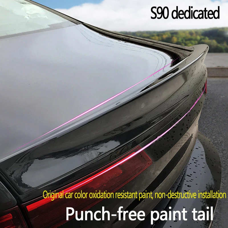 Для Volvo s90 изменение заднее крыло специальный спойлер s90 аксессуары украшения автомобильные аксессуары стикер