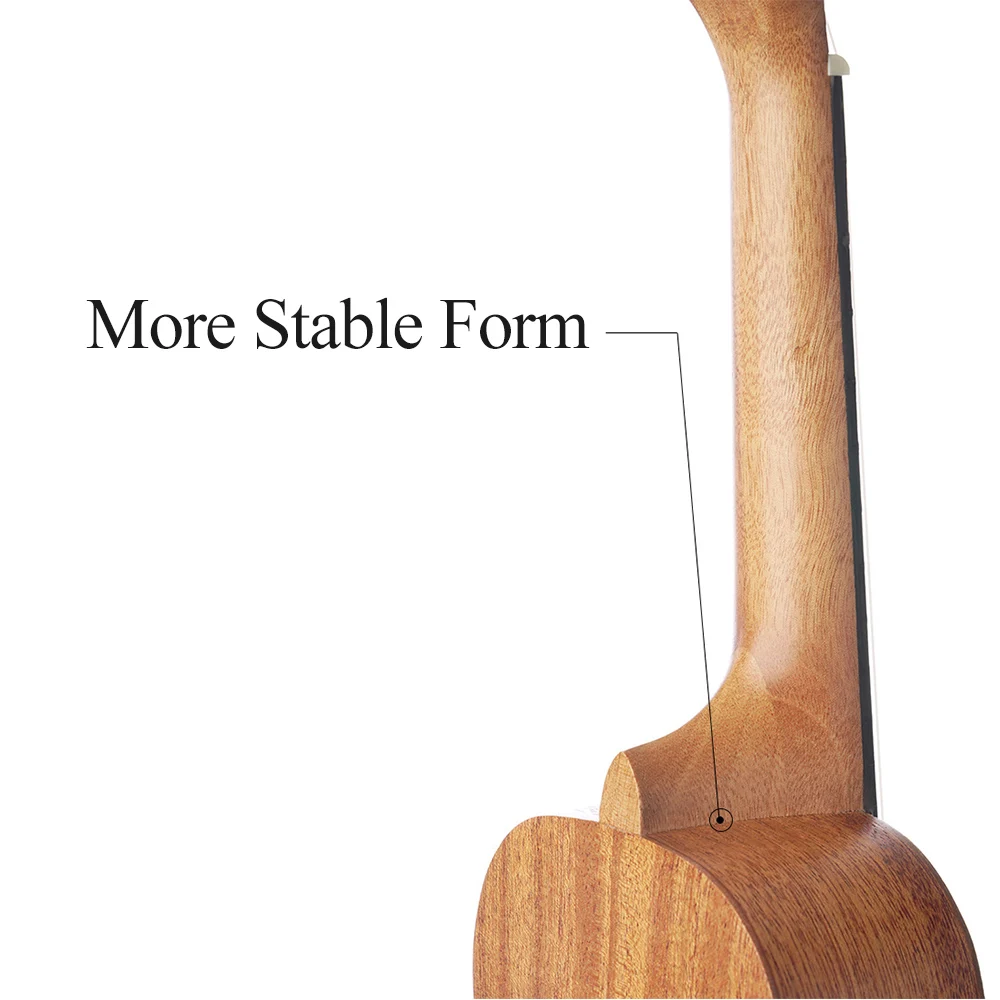 Ukulele 21 Inch Ukeleles Mini Guitar Musical Instrument Solid Wood with String Capo Thumb Hammer Strap for Beginners | Спорт и