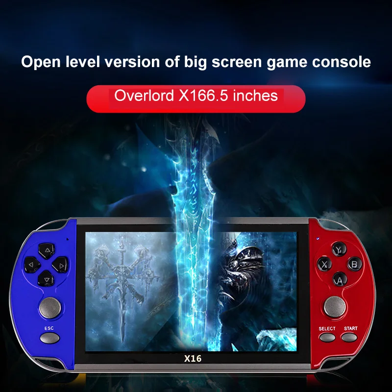 

Игровая консоль X16, 6,5 дюйма, портативная, 8 ГБ, ретро, Классическая игровая консоль для портативных игроков, аркада, новинка 2022, Лидер продаж