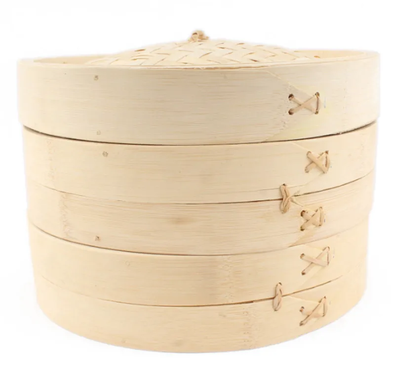 

Kitchen Cooking Tools dumpling steamer steam pot One Cage or Cover Cooking Bamboo Steamer Fish Rice Vegetable Snack Basket Set