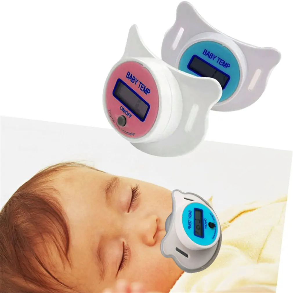 

Baby Nipple Thermometer Forehead Digital ABS Temperature Measuring Tools Mouth Digital LCD Display