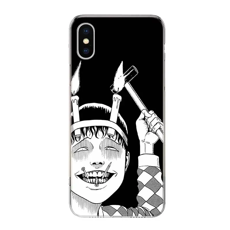 Junji Ito Terror Horror Anime Cover Phone Case For iPhone 11 14 Pro Max 13 12 Mini 6 X 8 6S 7 Plus XS + XR 5S SE Art Coque Cell