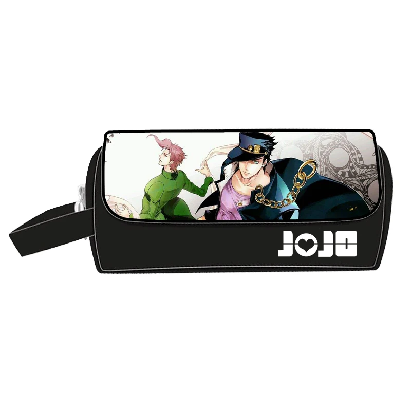 15 JoJo невероятное приключение GIOGIO большой размер, для карандашей сумка для хранения школьных канцелярских аниме органайзер для косметики нейлон макияж мешок монетки - Цвет: 15