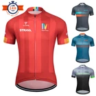 Мужская футболка с коротким рукавом Strava, для велоспорта, для езды на горном велосипеде, быстросохнущая, для лета, 2021